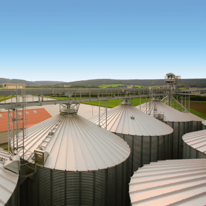 Corrugated Steel Silos Grain Storage Warehousing Bühler Group